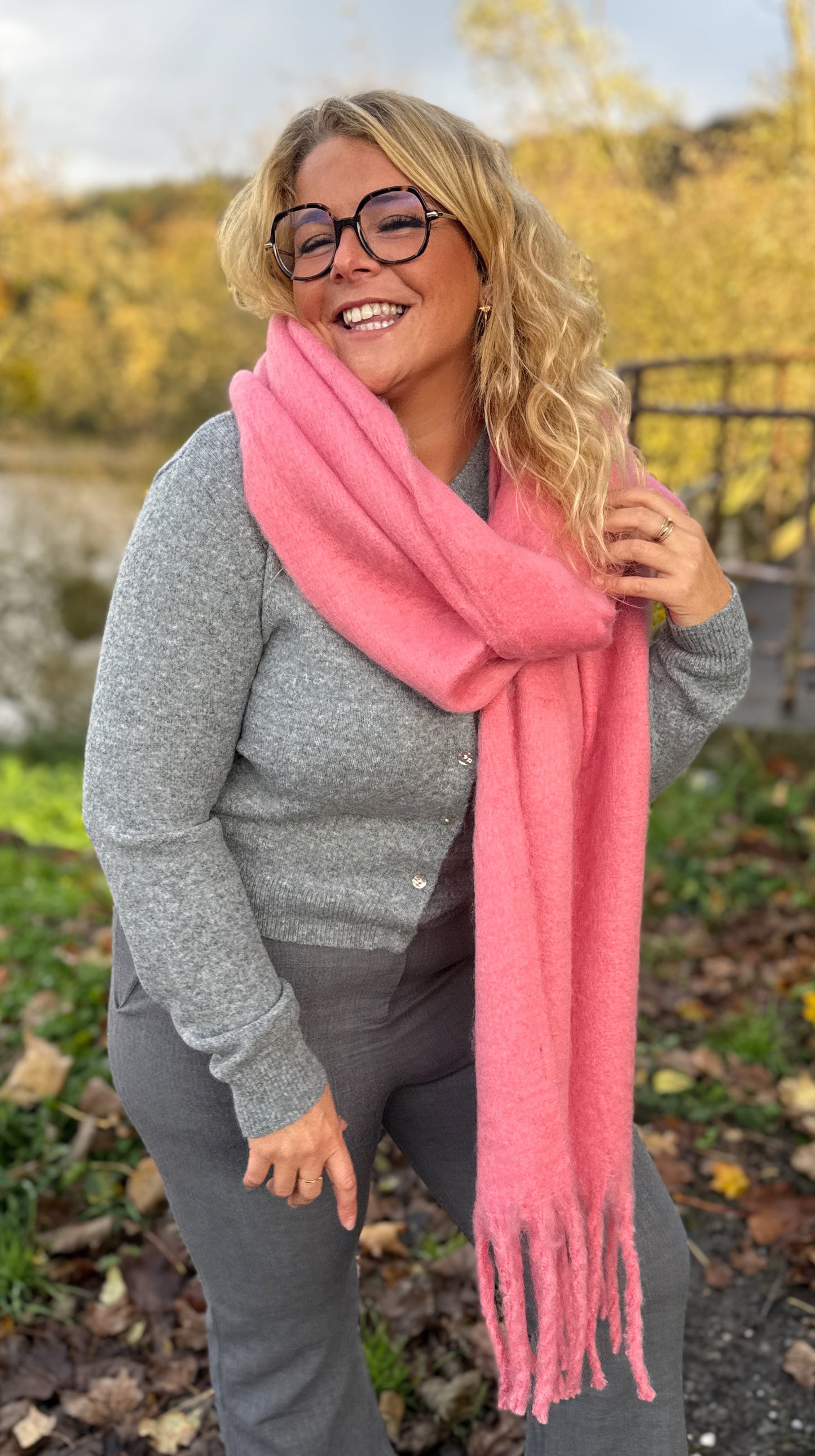 Écharpe Tina fushia