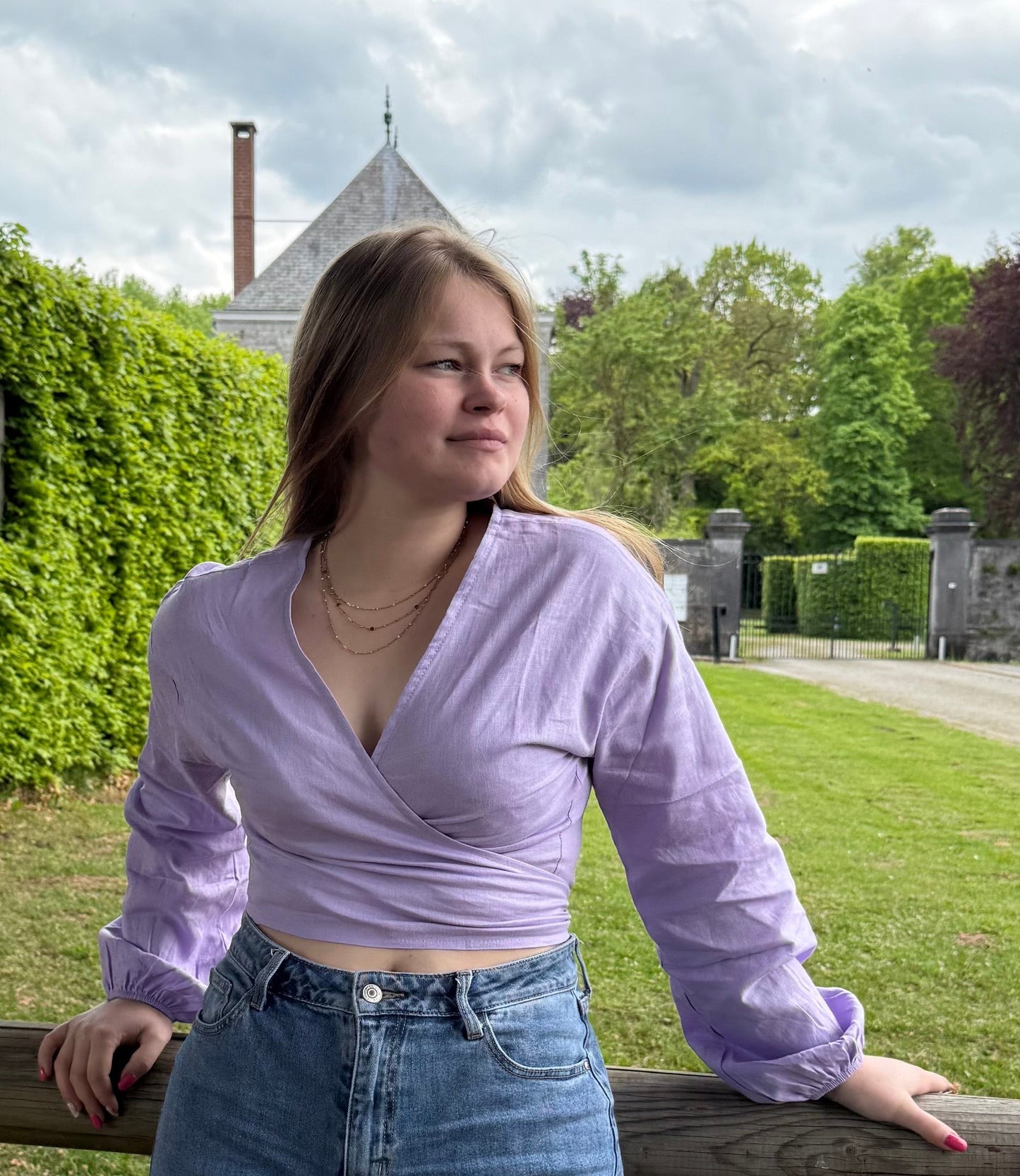 Haut Araminta mauve