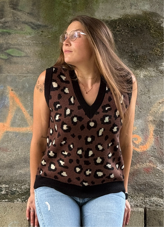 Pull sans-manche Léo