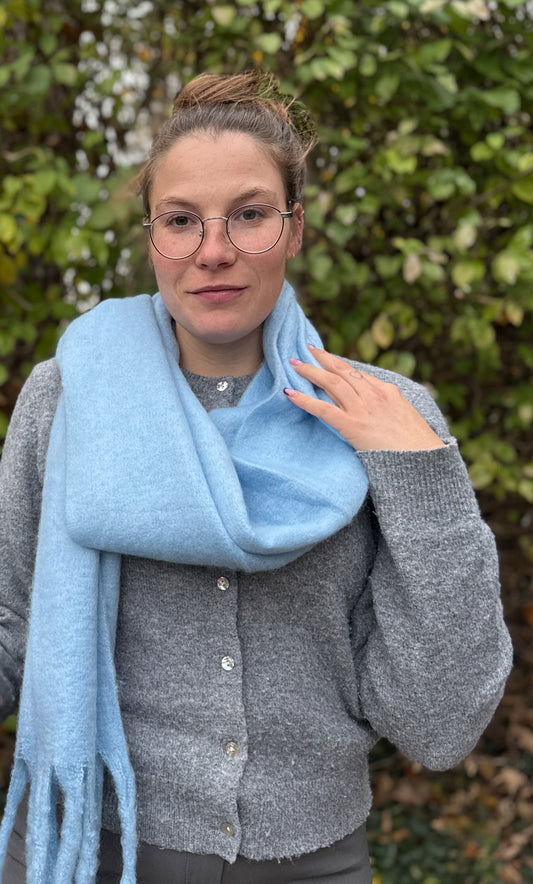 Écharpe Tina bleu clair