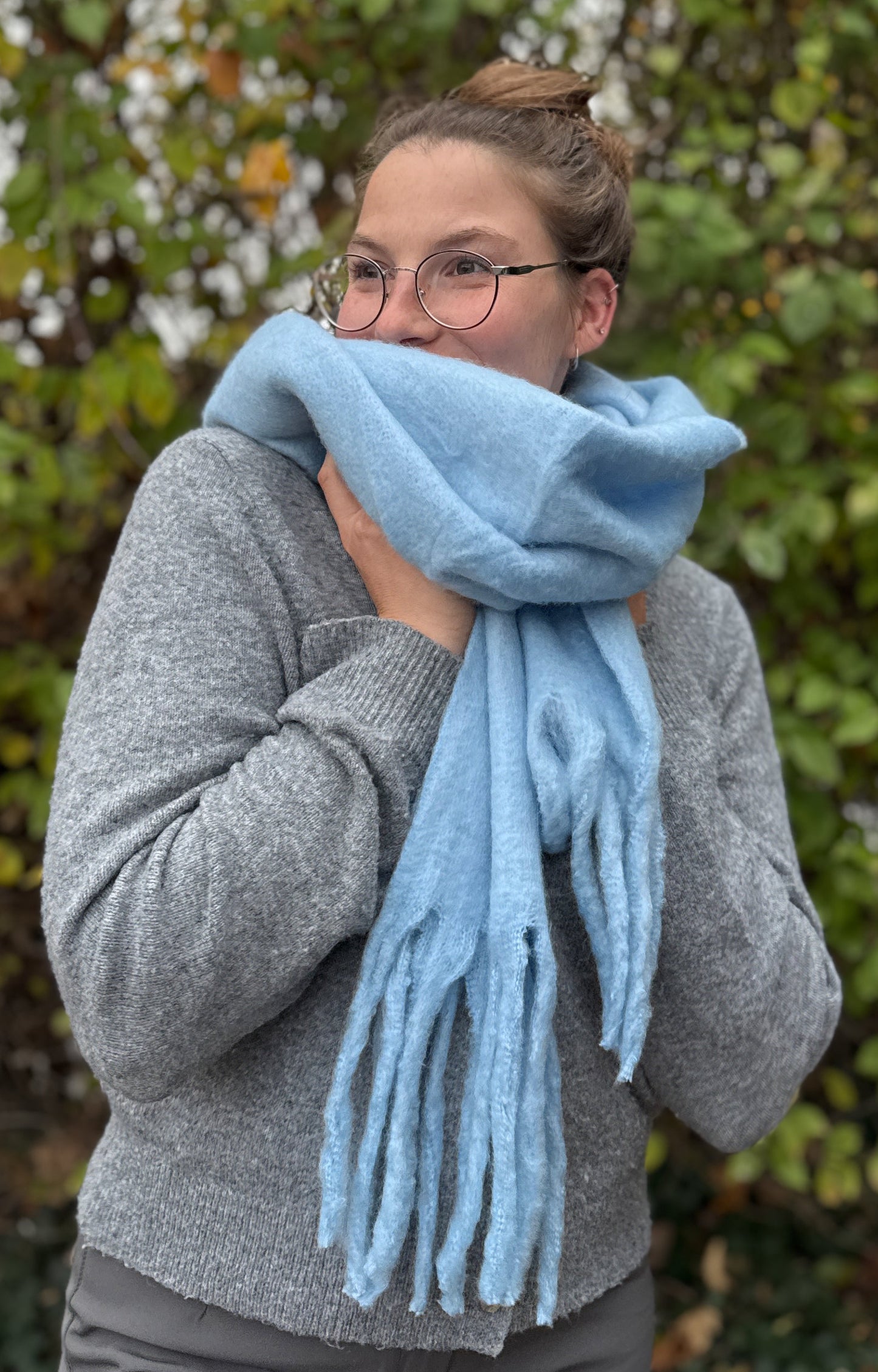 Écharpe Tina bleu clair