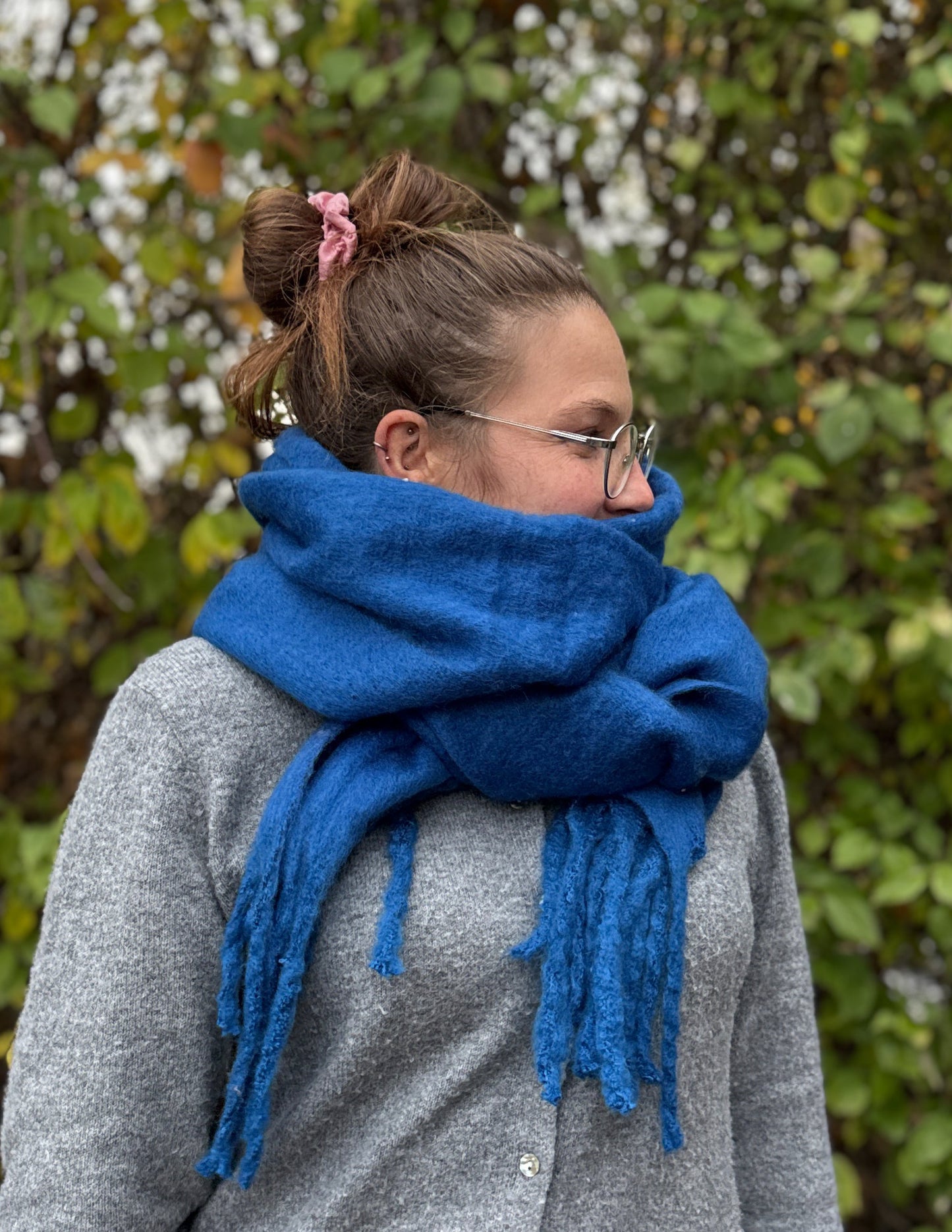 Écharpe Tina bleu roi