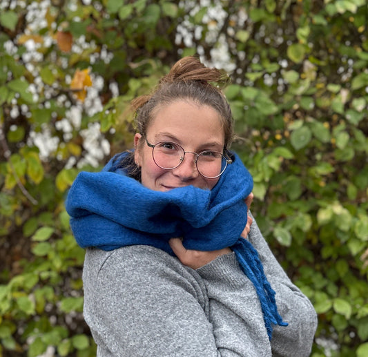 Écharpe Tina bleu roi